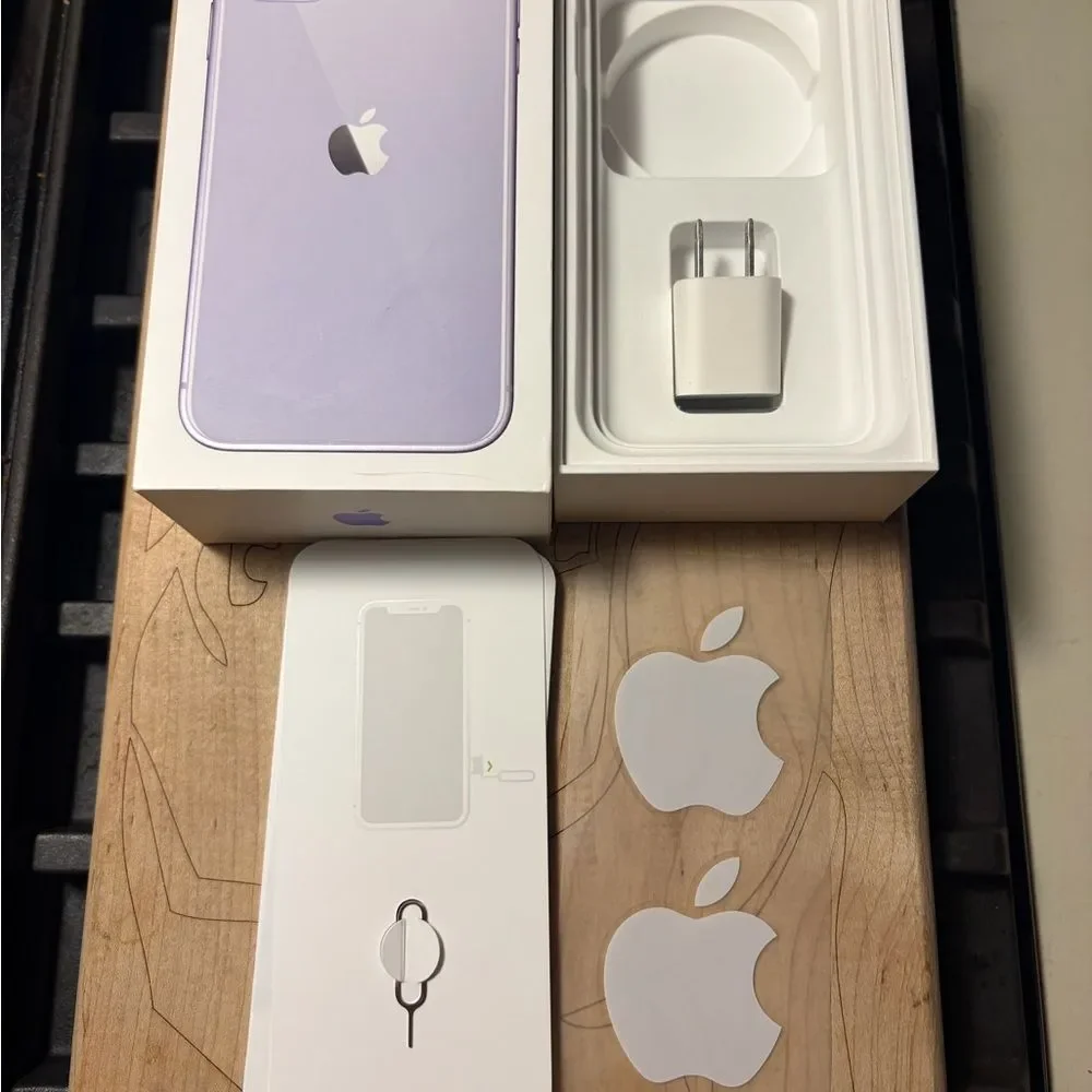 Empty iPhone 11 Purple Box